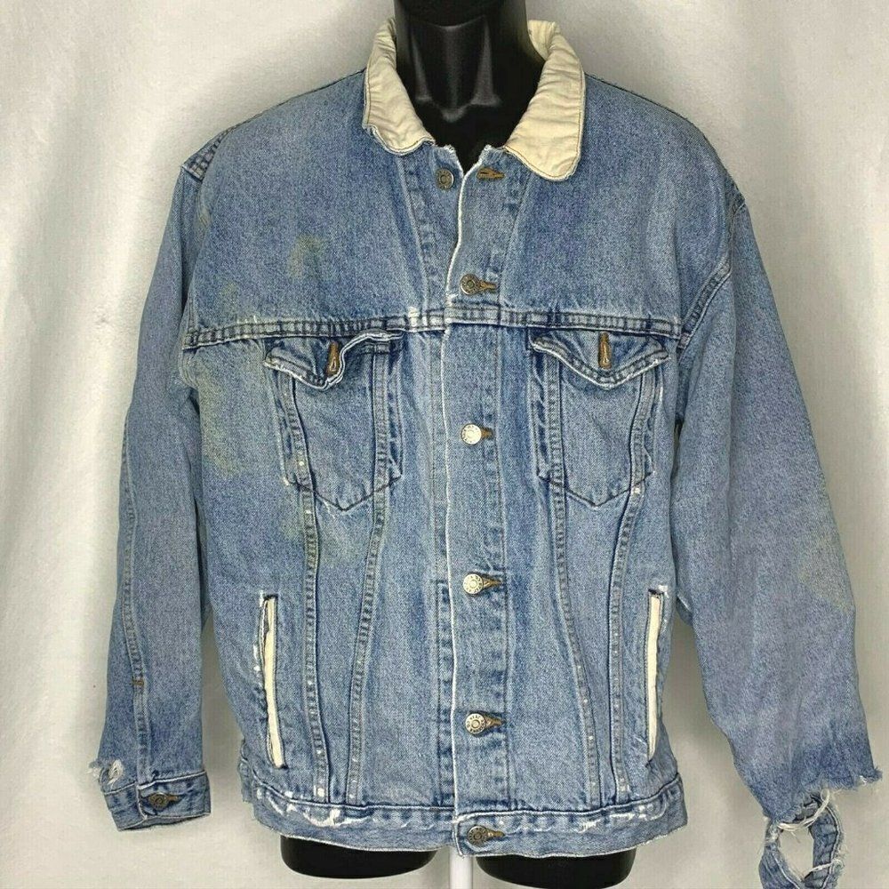 Vintage Arizona Jean Denim Jacket M Destroyed